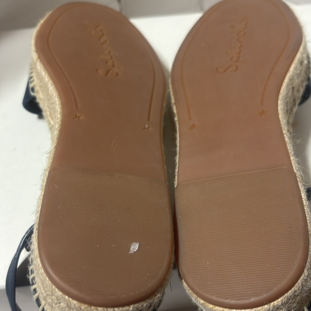 Splendid Suede Leather Upper Platform Espadrilles… - image 6